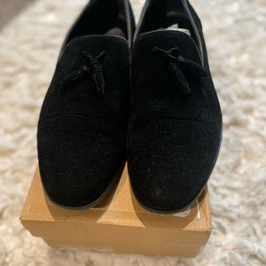 ASOS Pre Owned Black Jefferson Suedette Loafers.